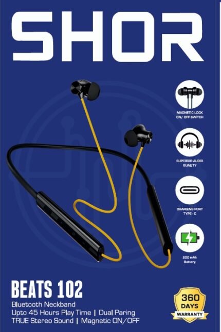 BLUETOOTH NECKBAND WITH MAGNETIC ON-OFF