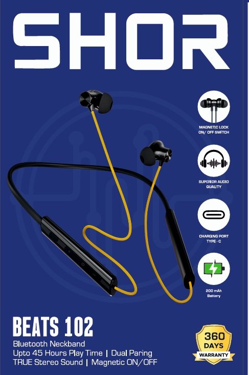 BEATS 102 BLUETOOTH NECKBAND WITH MAGNETIC ON-OFF